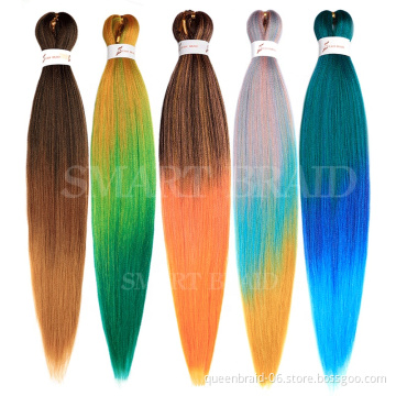 3 Tone Tricolor Synthetic Braiding Hair Hot Water Set Yaki Texture Braids for Black Women 26 inch Braid Hair Extensions